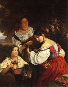 Franz Xaver Winterhalter Roman Genre Scene USA oil painting reproduction